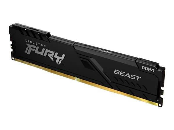 Kingston FURY Beast - DDR4 - modul - 32 GB - DIMM 288-pin - 3200 MHz / PC4-25600 - CL16 - 1.35 V - ej buffrad - icke ECC - svart