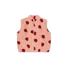Konges Sløjd - Väst Jody Teddy Ladybug Pink - Röd (3 år)