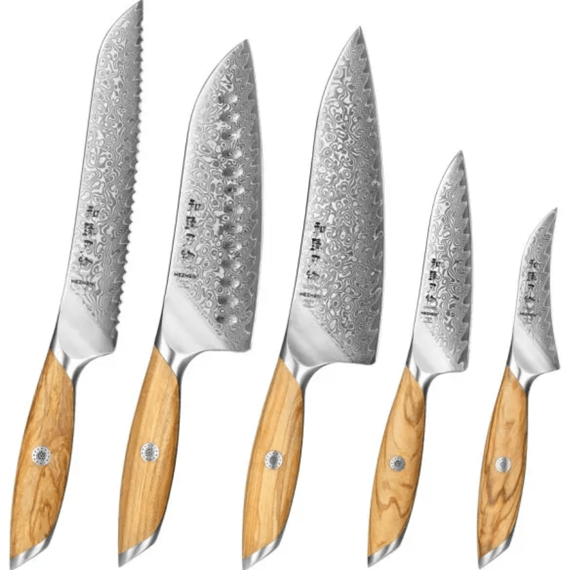 Begagnatmarknad - HEZHEN X01 5-delars knivset