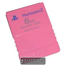 PS2 Minneskort Original 8MB Rosa