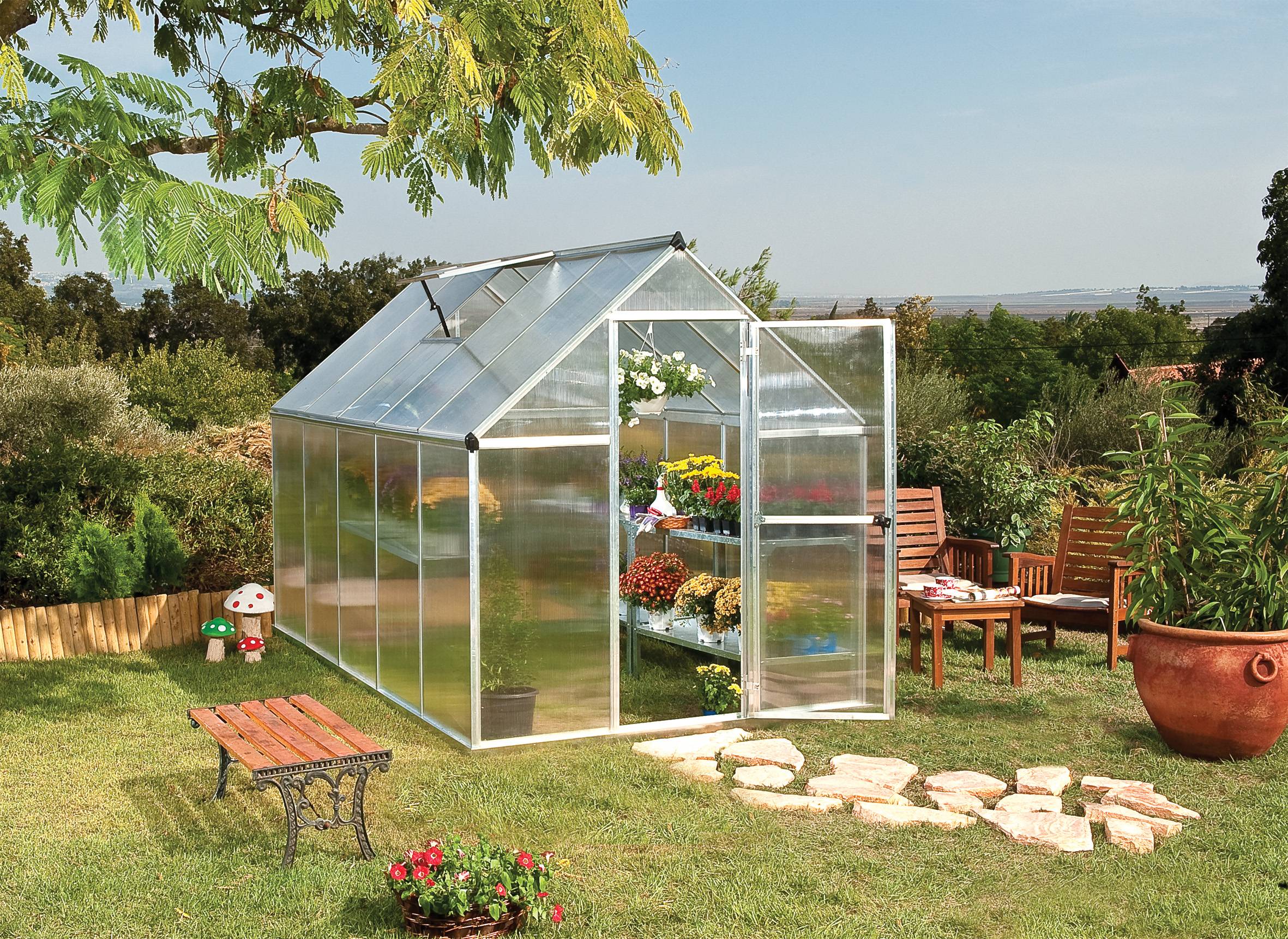Växthus Mythos 2,3 - 7,9 m² Canopia 4,6 m² Aluminium (Omålad)