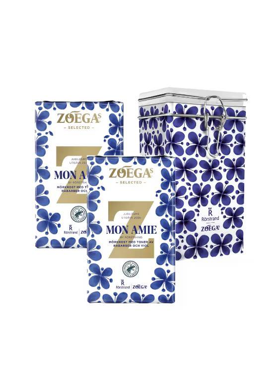 ZOÉGAS Mon Amie by Rörstrand malet + kaffeburk