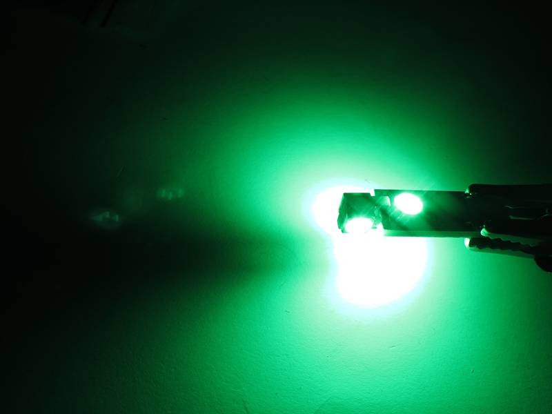 LED Positionslys, 4xSMD 24V - W3W / W5W - Grøn