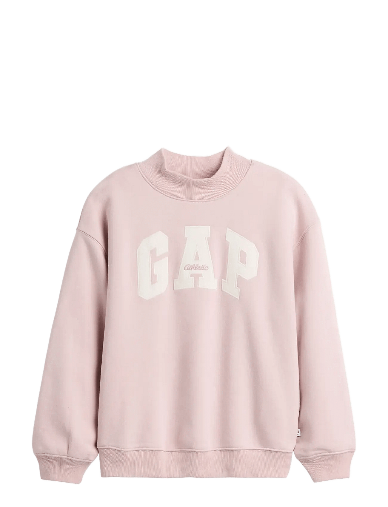 GAP Kids Vintagesoft Oversized Mockneck Logo Sweatshirt - Pink - 128/134