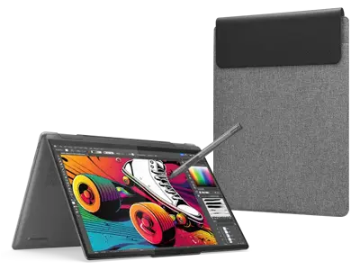 Lenovo Yoga 7i 2-in-1 14 Ultra 7-Windows 11 Home-32GB-1TB + Sleeve Intel® Core Ultra 7 155H-processor E-cores op til 3,80 GHz P-cores op til 4,80 GHz, Windows 11 Home 64, 1 TB SSD M.2 2242 PCIe Gen4 TLC