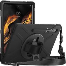 Stødsikker Hybridcover Samsung Galaxy Tab S9 Ultra sort