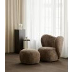 NORR11 Little Big Chair SH: 41 cm - Sheepskin Sahara