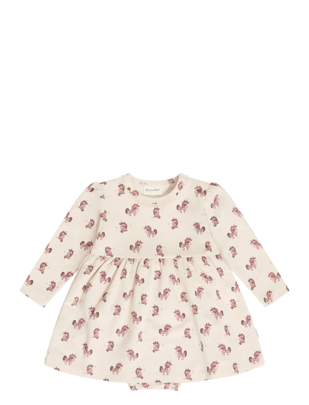 MINYMO Body Dress Ls Aop Sweat | Pink | 74