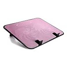 Laptop Kylplatta Laptop Kylare Laptop kyldyna 5v Dual Fan USB Extern Laptop kyldyna Ultratunn fäste Silent Metal Panel Fläkt Notebook Kylare(Pink)