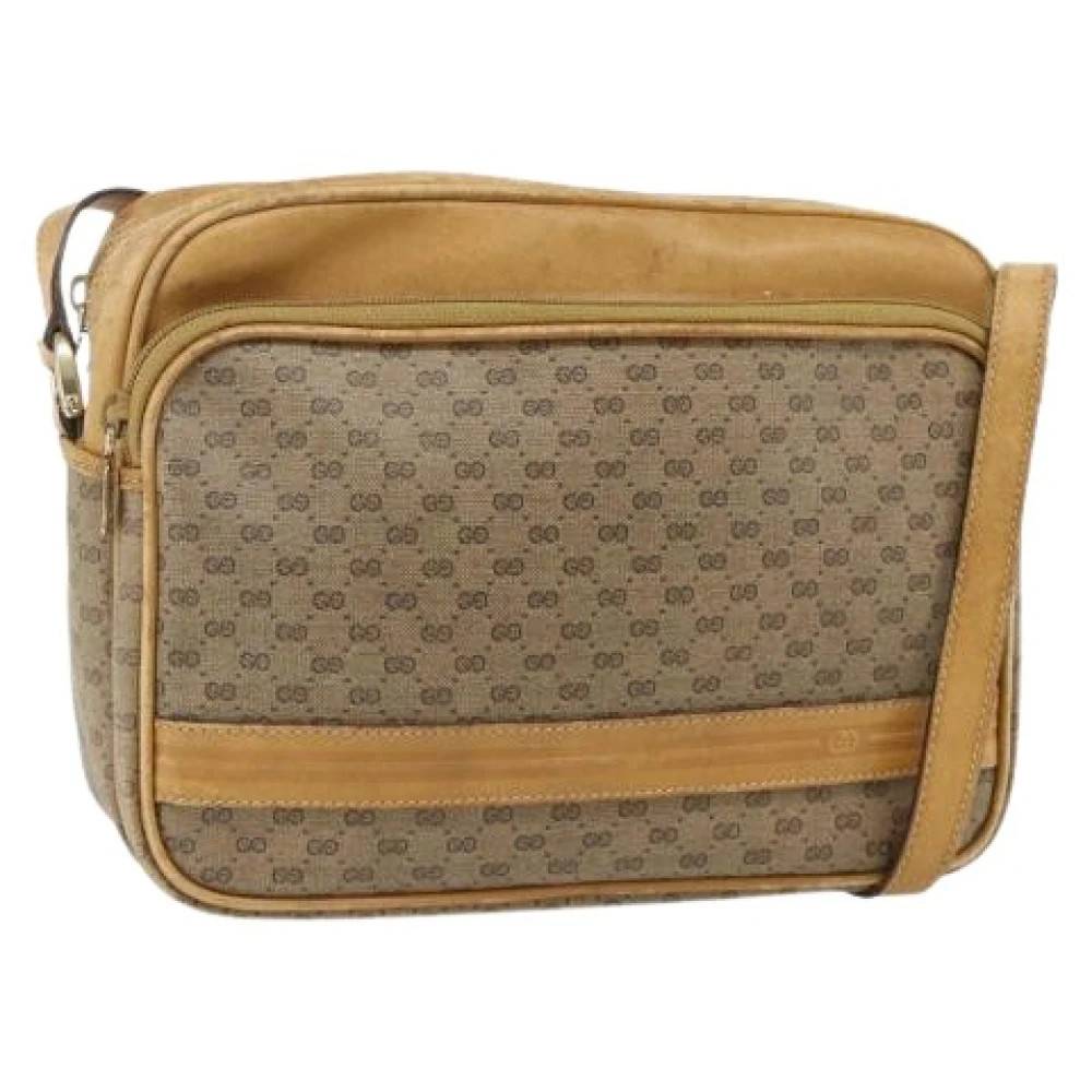 Gucci Vintage Pre-owned Vintage PVC GG Canvas Skuldertaske - Vintage - Dame - Beige - ONE SIZE - Uld