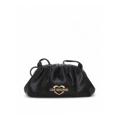 Love Moschino, Väska, Dam, ONE Size, Guld Logo Clutchväska med Rem