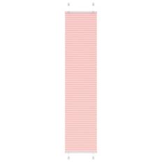 Plisserad persienn rosa 40x200cm tyg bredd 39,4cm polyester