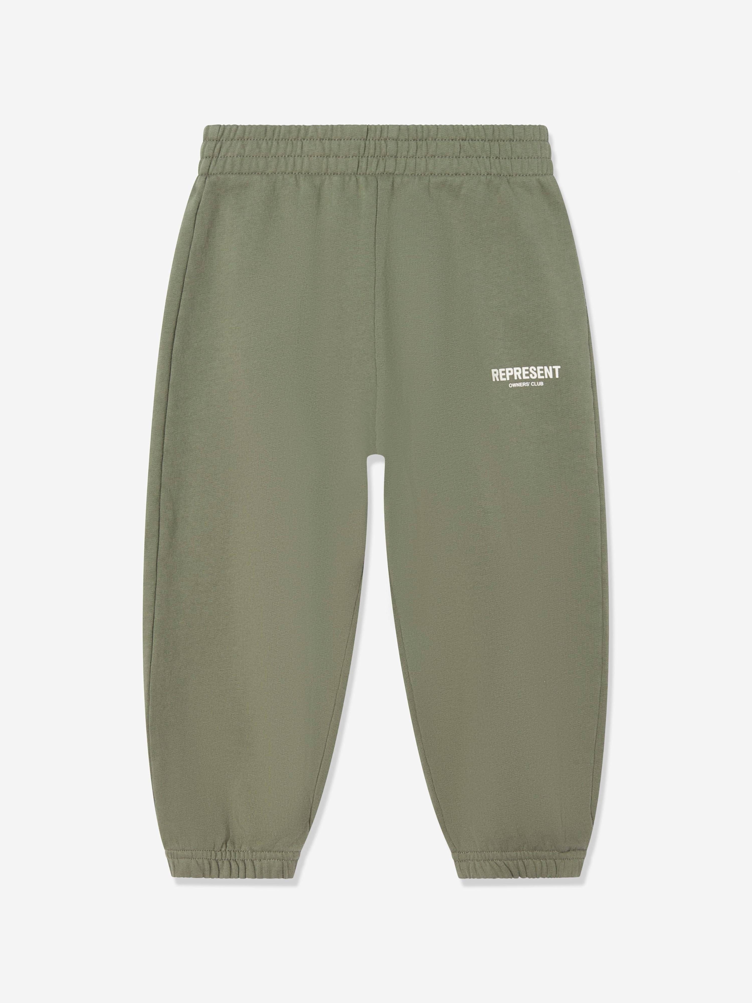 REPRESENT Kids Mini Owners Club Sweatpants in Green - Green / 5 - 6 Years (5 - 6 Years)