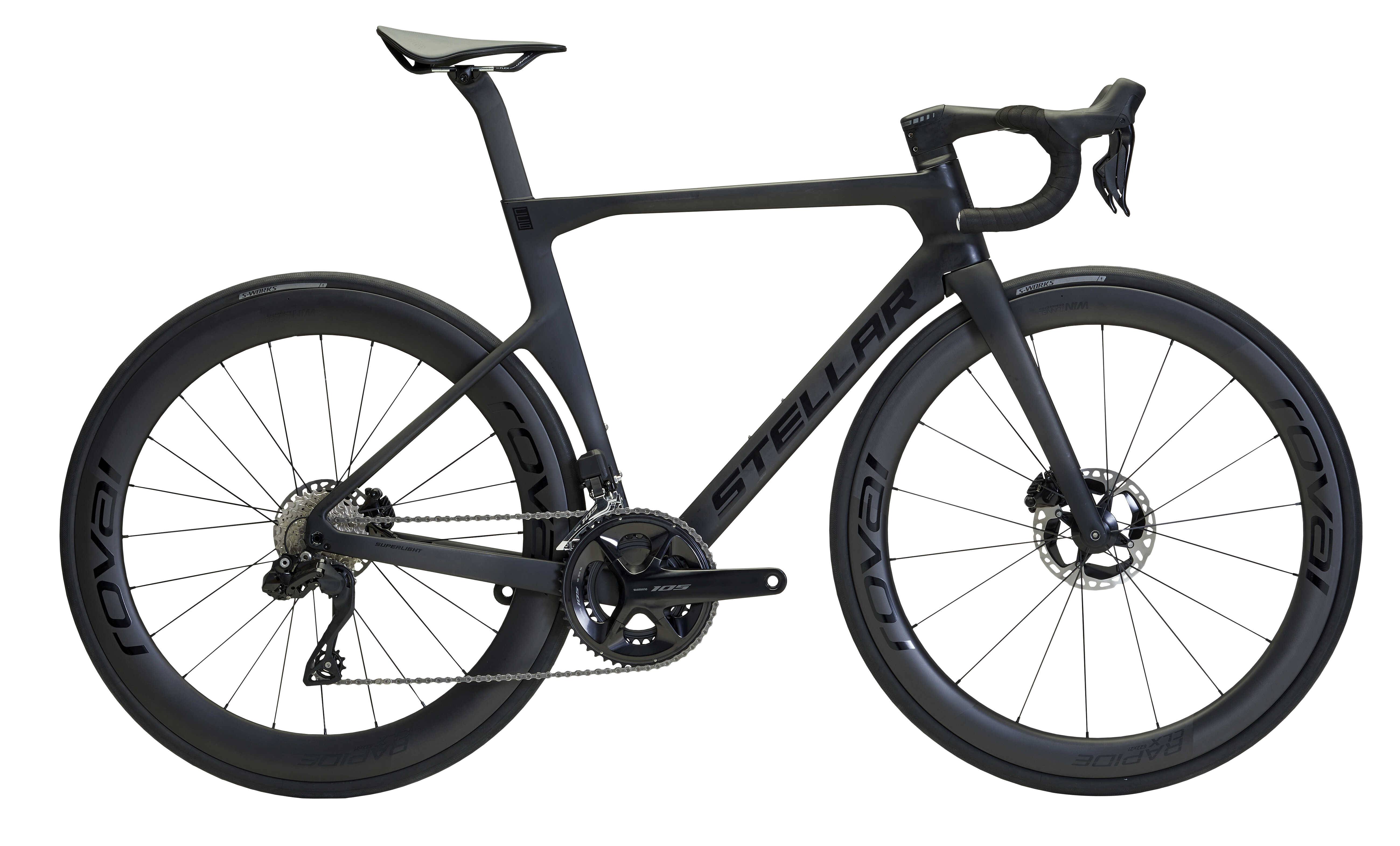 STELLAR - CC6 - Smoke - Aero Racer - Roval Rapide CLX II - 52 cm - Dark