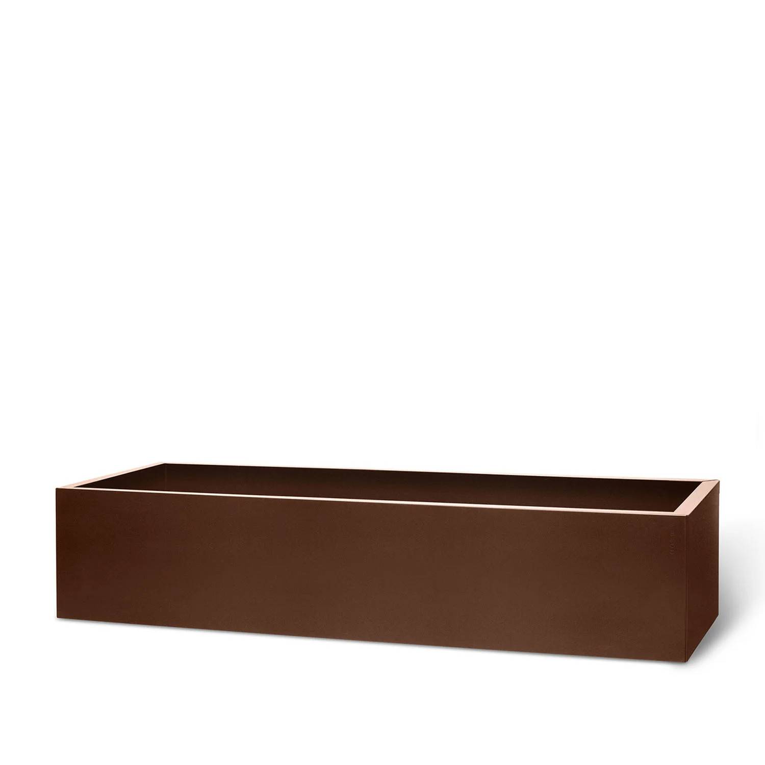 BEDD odlingslåda - rostlack 120x60x25 cm - Mörkbrun