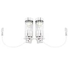 2Pcs 6000K White LED H3 100W 2323 Car Fog Light Bulb DRL