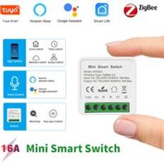 Tuya zigbee smart home gateway wifi bluetooth mesh app fjärrkontroll smart socket switch glödlampor sensorer för alexa google home - Zigbeebrytare