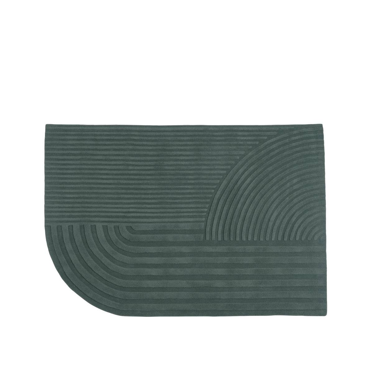 Muuto Relevo Rug - 170x240 - Dark Green