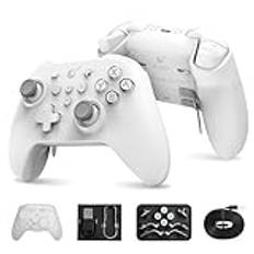 Gulikit KK3 MAX Bluetooth-kontroller med RGB-ljus, Maglev Vibration Motor, Reverb Joysticks och triggers, 1000Hz frekvenssvar, 4 bakåtknappar för PC/Switch/Steam/Android/iOS/MacOS