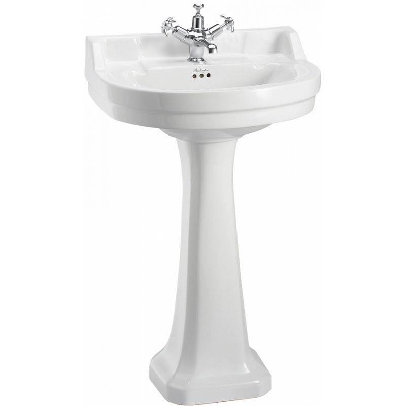 Tvättställ Burlington Edwardian Runt 56 cm med Piedestal: 1