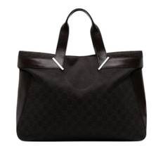 Gucci Vintage, Vintage , Dame, Brun, ONE SIZE, Denim, Pre-owned Denim Tote Bag