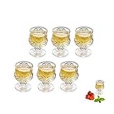 RYHMHA Shotglas, 50 ml/17,6 uns, fest- och hemcateringvinglas för brandyglas, cocktailglas, whiskyglas, tequila-glas och sherryglas, set med 6 (fjäril)