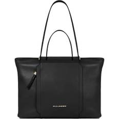 Piquadro, Väska, Dam, ONE Size, Läder, Cirkel Linje Shoppingväska Svart - black (ONE SIZE)