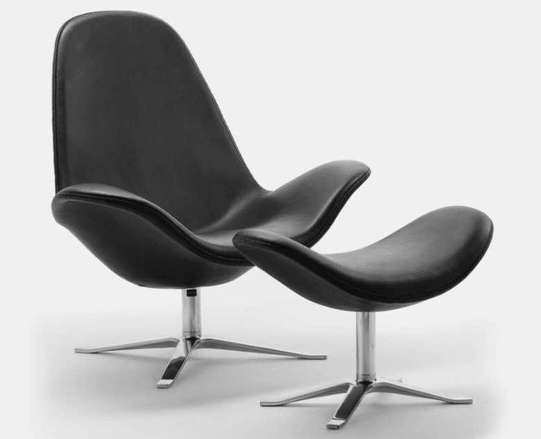 Concord Høj Loungestol, læder - 95 x 79 x 98 cm Prisgruppe 3.