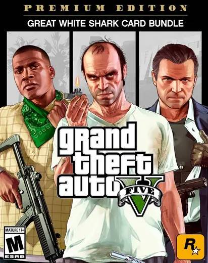 Grand Theft Auto V: Premium Edition + Great White Shark Card Bundle (EU) (PC) - Rockstar - Digital Code