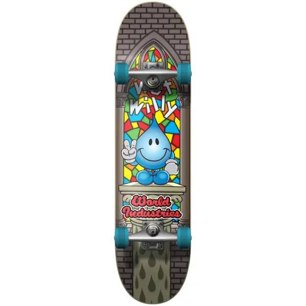 Skateboard Børn World Industries Stained Glass V2 Soft Top (6.75" - Blå)