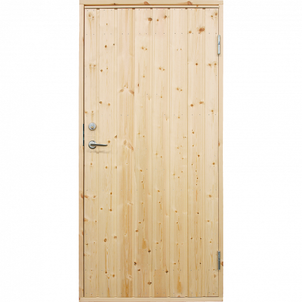 Plus Plus udhusdør standard, panel, Højre 886x1978mm