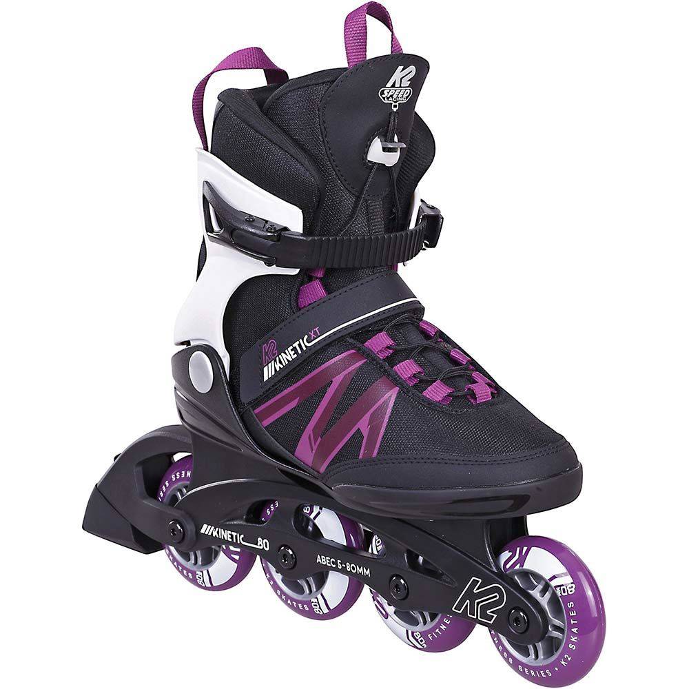 K2 Kinetic 80 Pro XT Dam black - white -purple strl 9,5