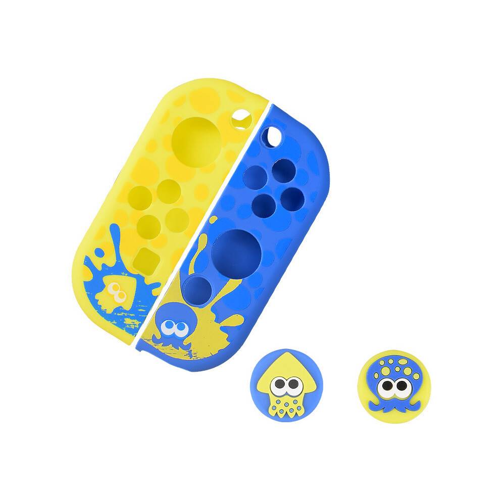 (D)Mjukt silikonfodral Tummen Stick Grip Cap Joystick Skyddsskydd för Nintendo Switch Oled NS Joy-Con