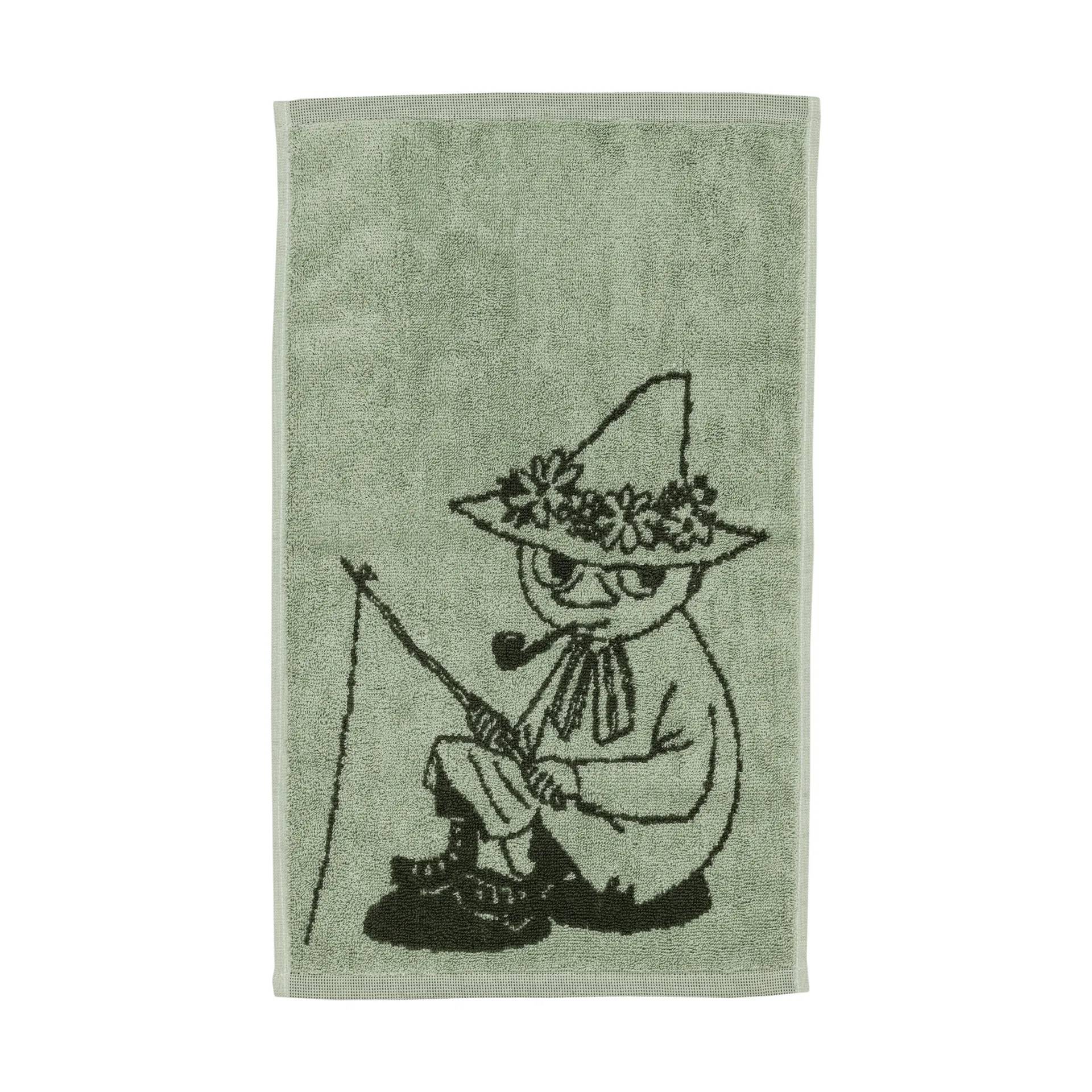 Moomin Arabia Mumin handduk 30x50 cm Snusmumriken grön - Grön