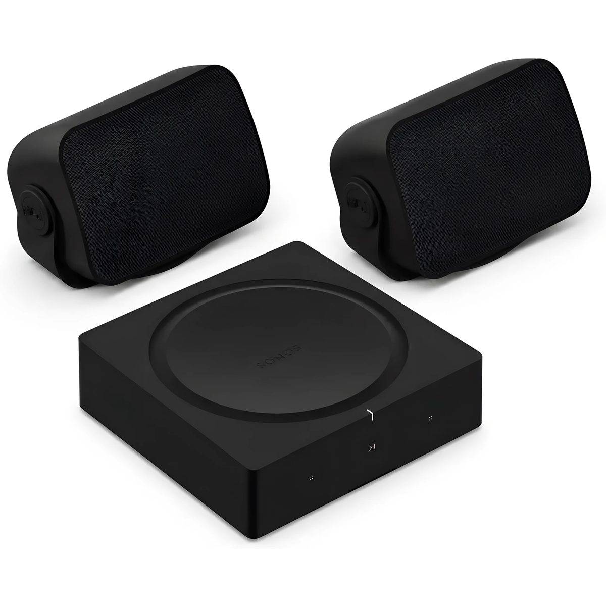 Sonos Förstärkare + Outdoor By Sonance (2-pack) svart