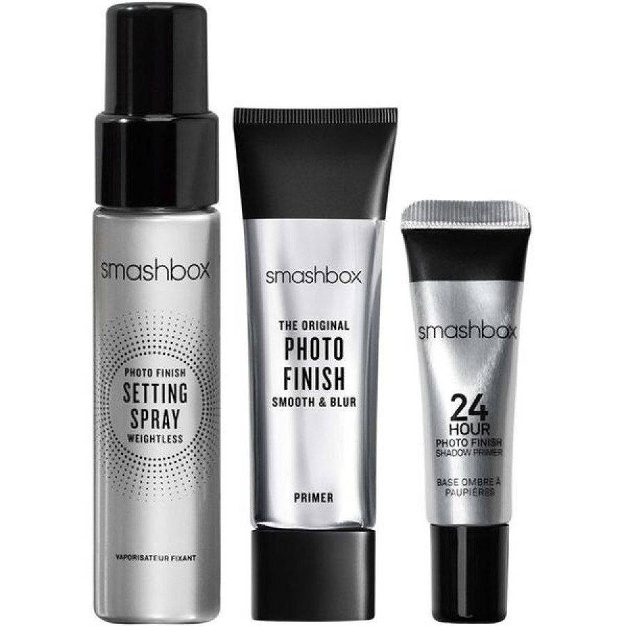 Set Smashbox Photo Finish Mattifying Liquid Primer 12 ml + Fixeringsspray 30 ml + Ögonskuggsprimer 7 ml