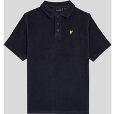 Lyle & Scott Kids Towelling Polo Shirt in Navy - 3/4 Y