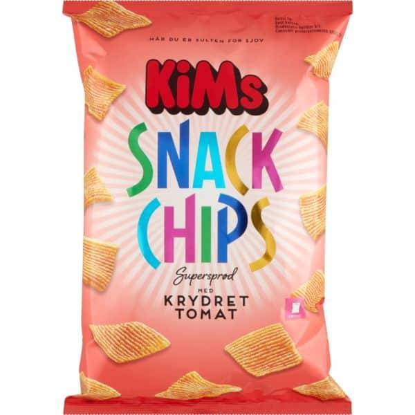 Kims Snack Chips Krydret Tomat 20 x 160g