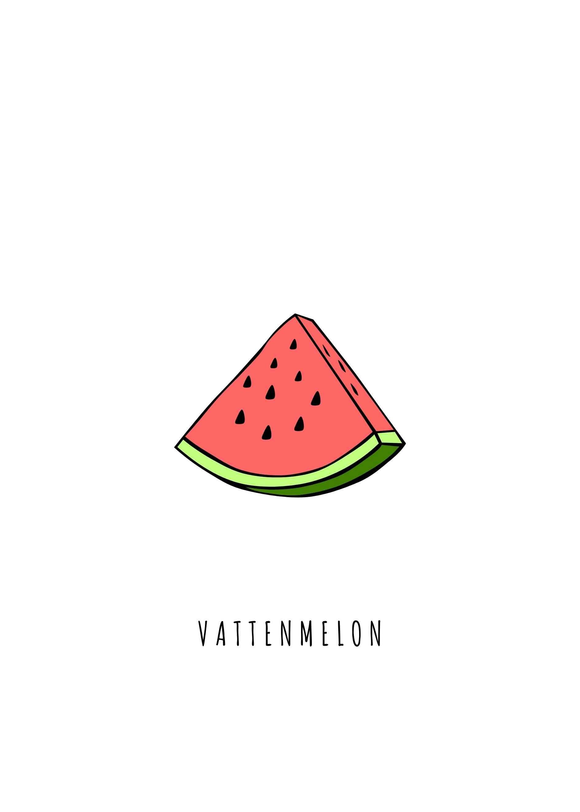 Vattenmelonposter - 70x100