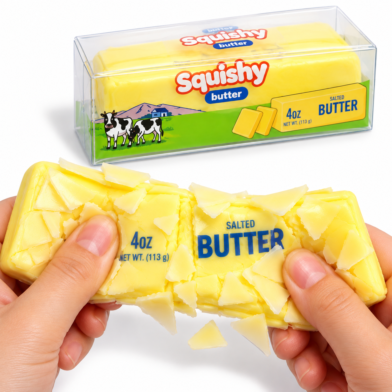 Wax Cracking Butter Squishy 13 cm Slow Rising 2 i 1