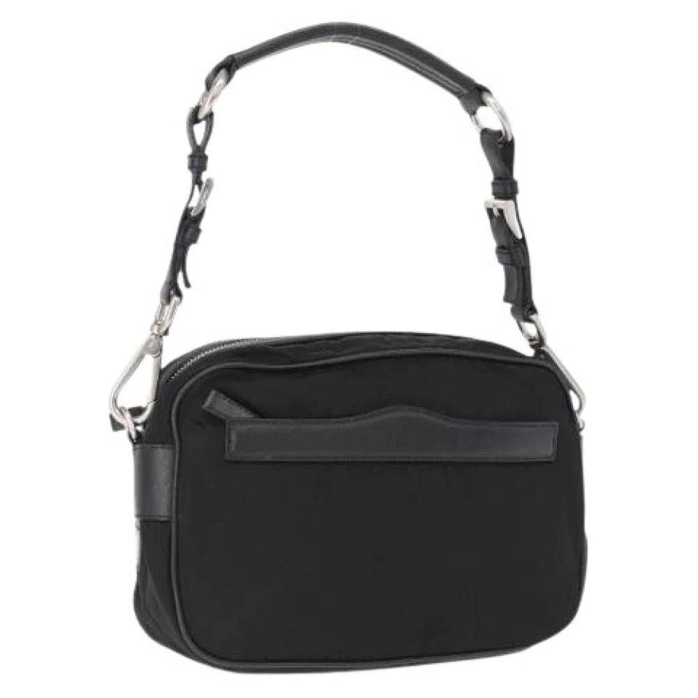 Prada Vintage Pre-owned Nylon Skuldertaske - Vintage - Dame - Sort - ONE SIZE - Uld
