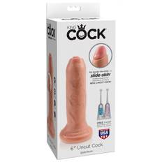 King Cock Uncut Realistisk Dildo 15 cm