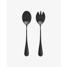 BLACK salatbestik - 2 dele - mat sort