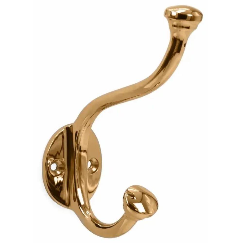 Hattekrog, massiv messing (På lager i butik)