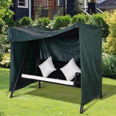 Garden Swing Cover, Vandtæt Solbeskyttelsesovertræk til Veranda Gynge, Oxford Grøn, 177x114x152cm