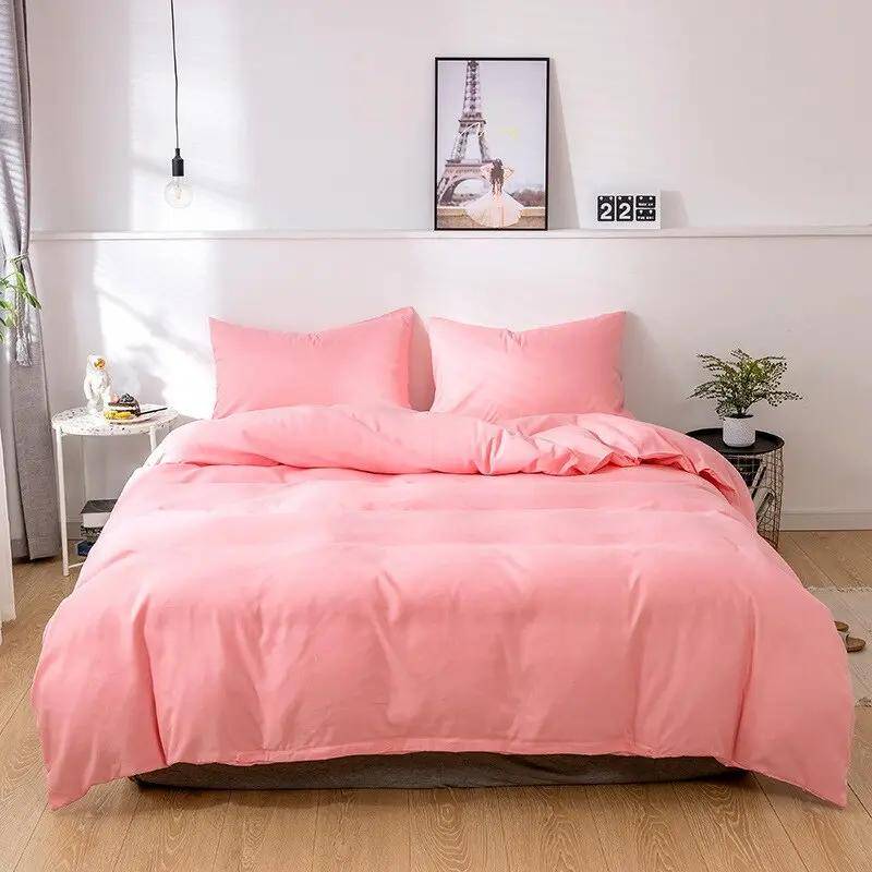 Påslakan i polycotton i rosa ton, 200 x 200 cm