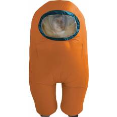 YuMe Toys Among Us oppusteligt kostume til børn (Orange)