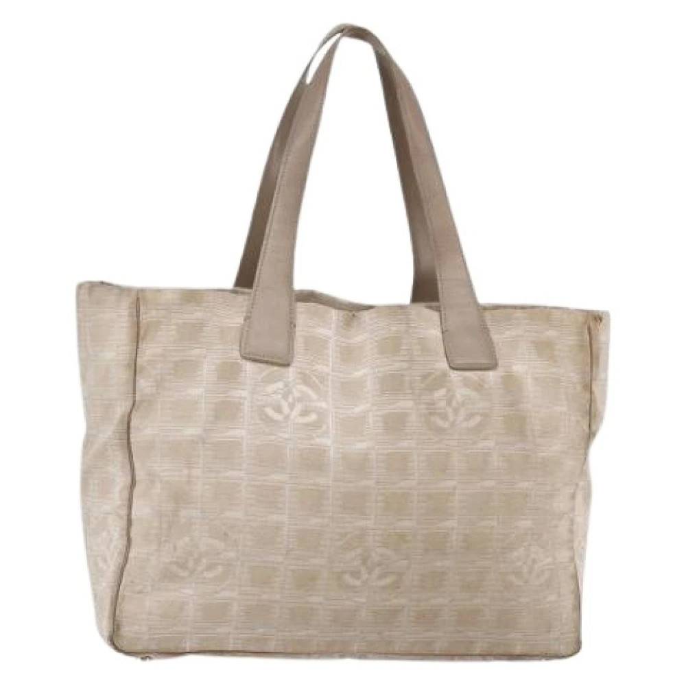 Chanel Vintage Pre-owned Vintage Nylon Tote Bag - Vintage - Dame - Beige - ONE SIZE - Nylon