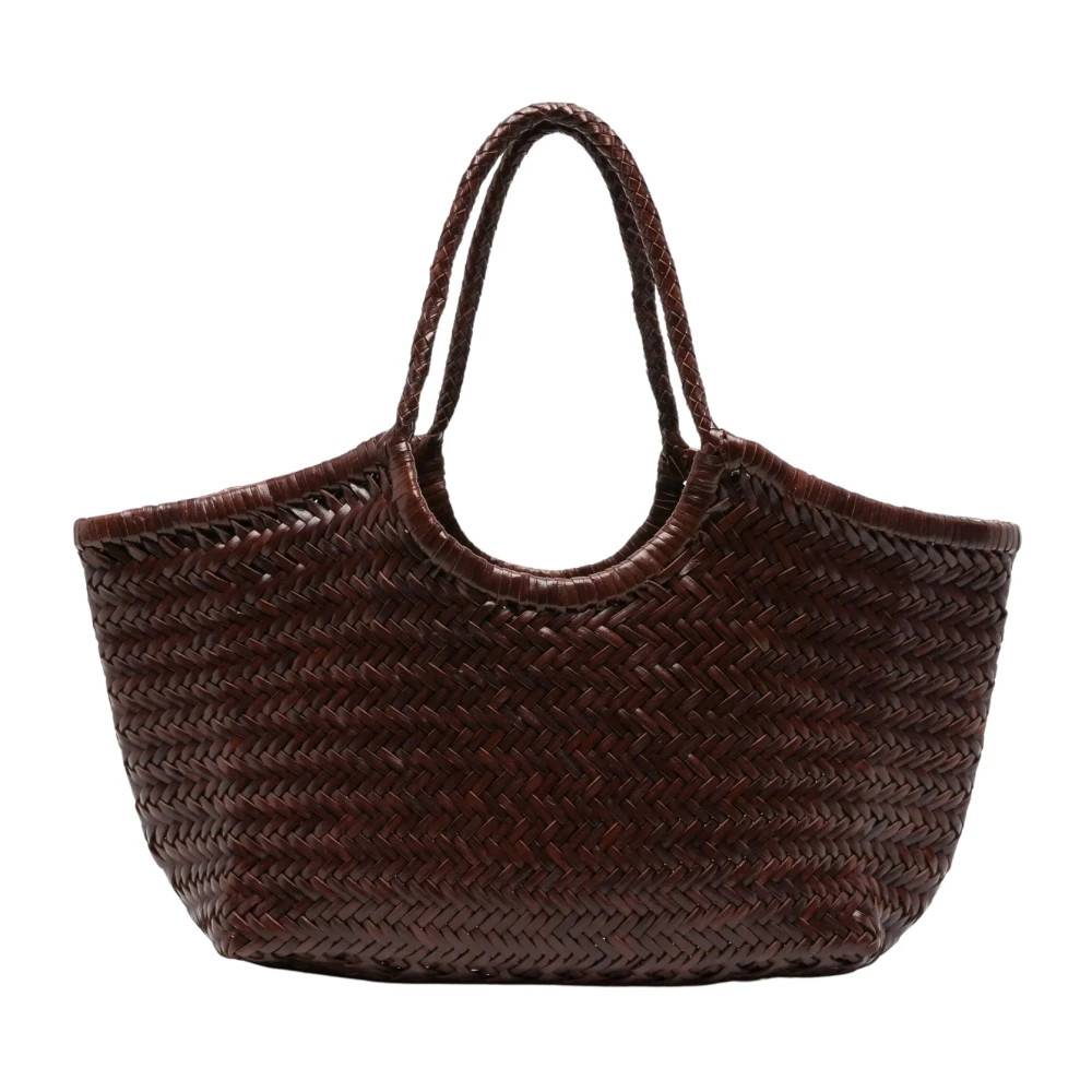 Dragon Diffusion Nantucket Big Håndvævet Tote Taske - Tasker - Dame - Brun - ONE SIZE - Bomuld