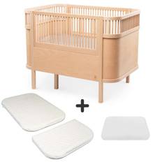 Sebra Sengen - Klassisk - Baby & Jr. - Wooden Edition - Bundle 1